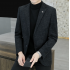 Men's small suit jacket, men's autumn and winter thickened casual business formal wear, middle-aged and young fathers' woolen suit, men's single suit
